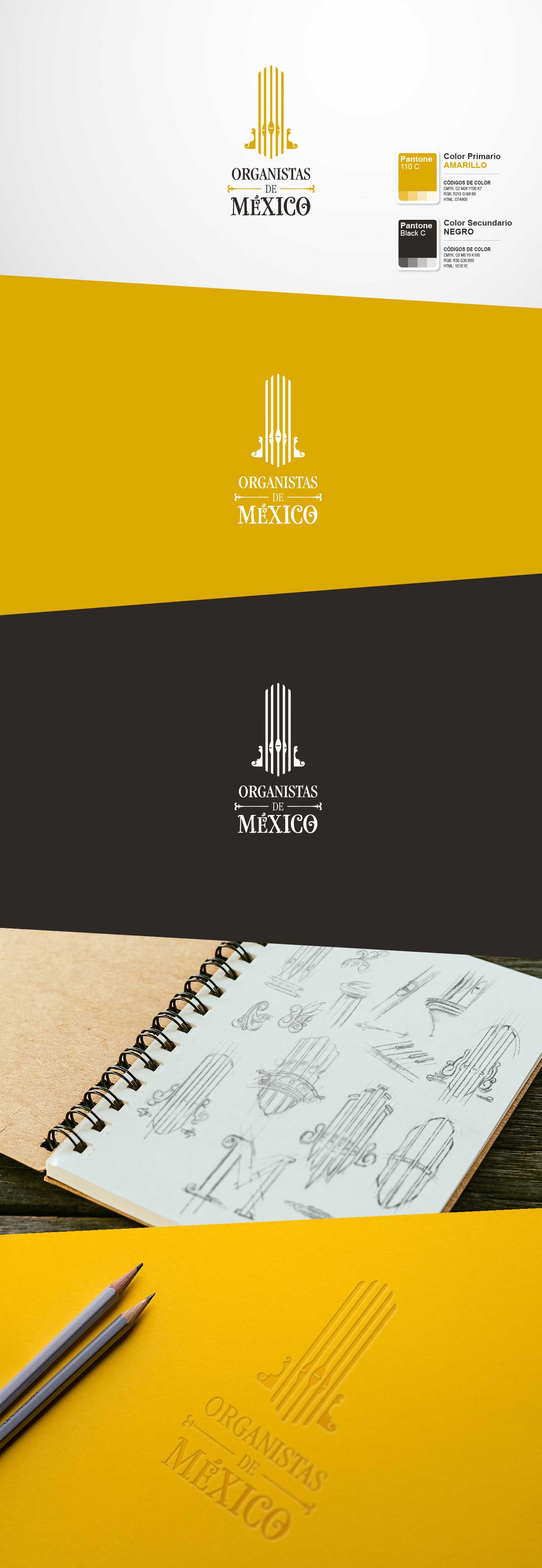 diseño de logotipo - organistas de méxico