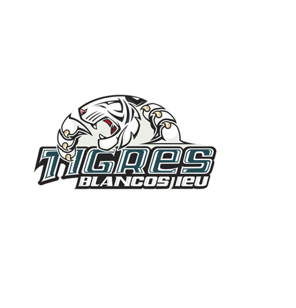 diseño de logo - tigres blancos ieu